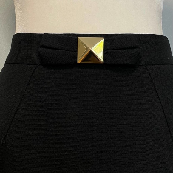 Kate Spade Black Wool Straight Pencil Skirt 0 - Picture 2 of 7
